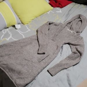 Old Navy sweater dress with hood and pockets